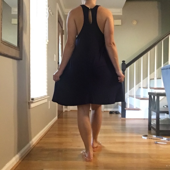 Julie Billiart Mini Navy Blue Dress - Picture 8 of 12